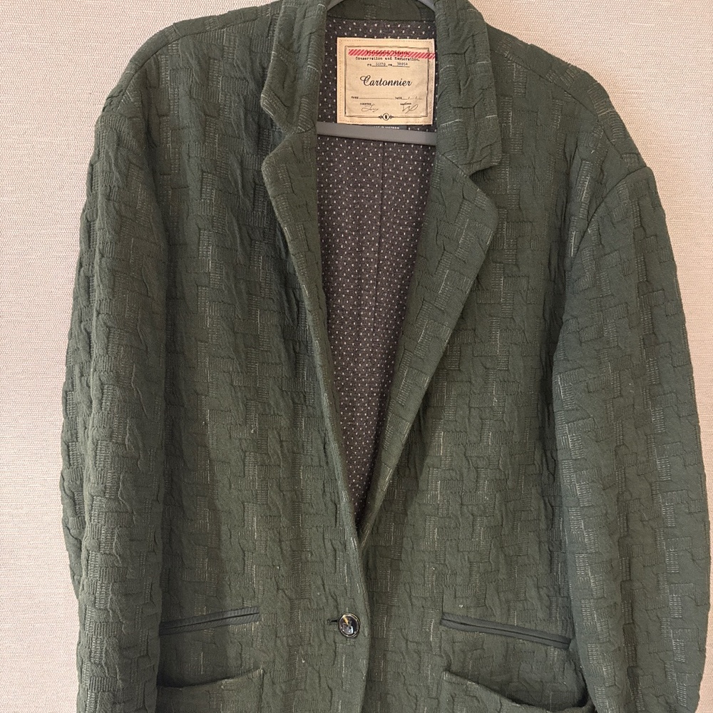 Anthropologie Oversized Cozy Blazer